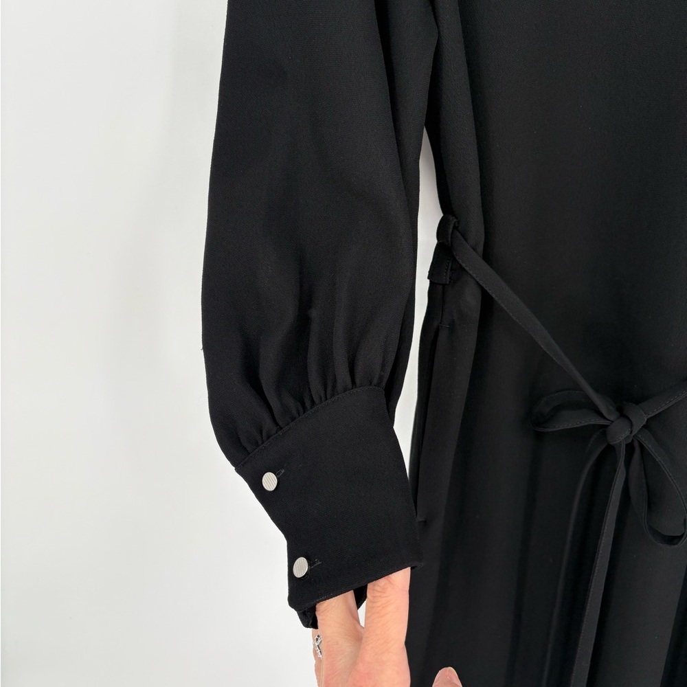 BANANA REPUBLIC CREPE MOCK-NECK MIDI DRESS - Picture 7 of 15